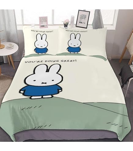 Amazon｜ミッフィー 布団カバー 3点セット シングル シングル 枕カバー